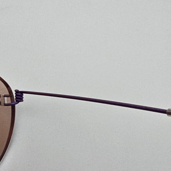 Unbranded Anodized Purple Ultra-Light Rimless Eyeglasses Frame 60-17-113 - Picture 8 of 12